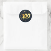 Sticker Rond Sceau d'enveloppe du 100e anniversaire (Sac)