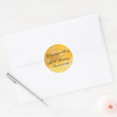 Sticker Rond Sceau d'enveloppe du 50e anniversaire du Mariage e (Enveloppe)