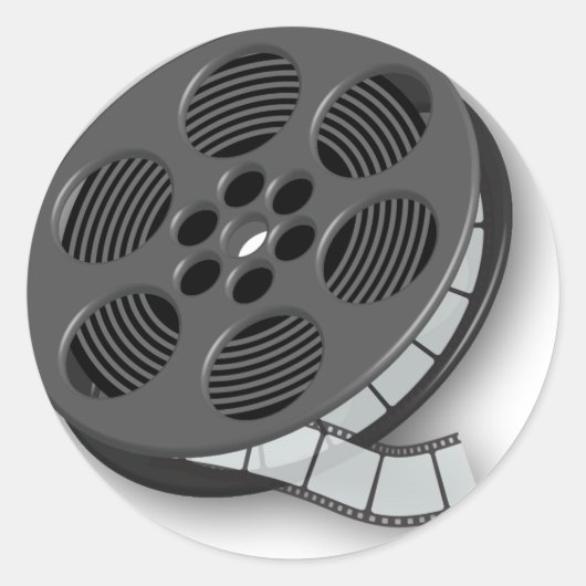 Sticker Rond Sceau d'enveloppe du cinéma (Devant)
