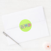 Sticker Rond Sceau d'enveloppe faire-part de naissance (Enveloppe)