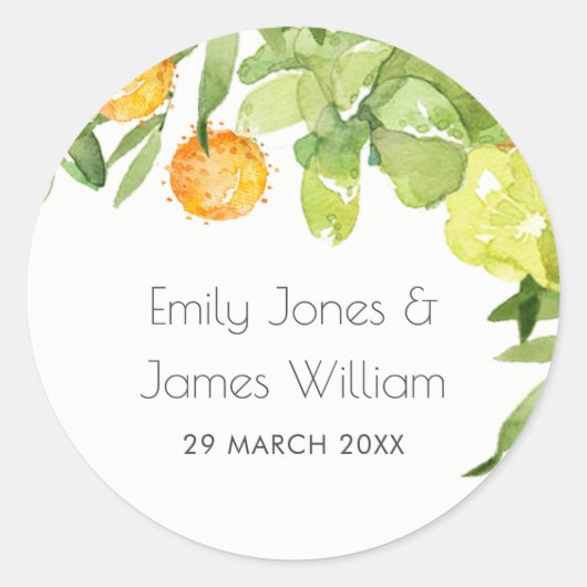 STICKER ROND SCEAU D'ENVELOPPE FLORALE DE CACTUS SUCCULTE (Devant)