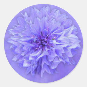 Sticker Rond Sceau d'enveloppe florale Lilac