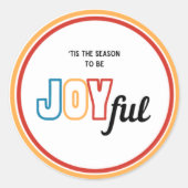 Sticker Rond Sceau d'enveloppe joyeux (Devant)