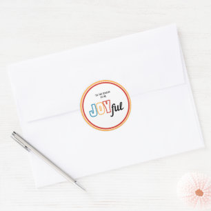 Sticker Rond Sceau d'enveloppe joyeux