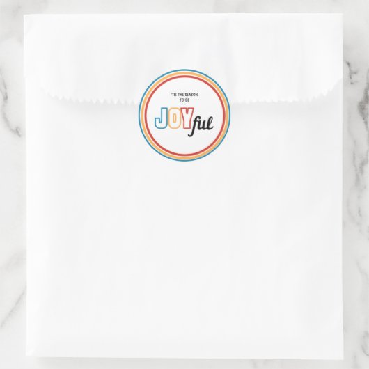 Sticker Rond Sceau d'enveloppe joyeux (Sac)