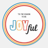 Sticker Rond Sceau d'enveloppe joyeux (Devant)