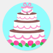 Sticker Rond Sceau d'enveloppe mariage (Devant)