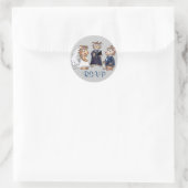 Sticker Rond Sceau d'enveloppe Mariage amusant (Sac)