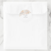 Sticker Rond Sceau d'enveloppe mariage | Dusty Rose (Sac)
