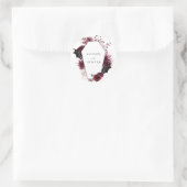 Sticker Rond Sceau d'enveloppe mariage | Halloween (Sac)