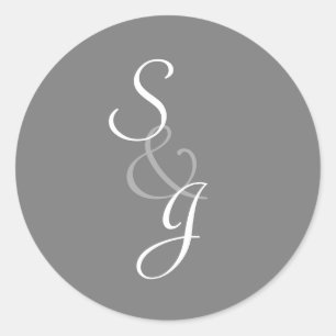 Sticker Rond Sceau d'enveloppe Mariage marqué