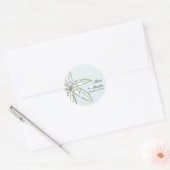 Sticker Rond Sceau d'enveloppe Mariage Palm Tree (Enveloppe)