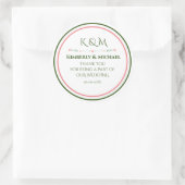 Sticker Rond Sceau d'enveloppe Mariage simple (Sac)