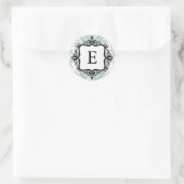 Sticker Rond Sceau d'enveloppe monographique classique (Sac)