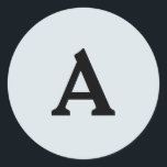 Sticker Rond Sceau d'enveloppe monographique personnalisée<br><div class="desc">Il s'agit de monogrammes magnifiquement imprimés personnalisés qui peuvent être customisés pour votre journée spéciale. Il est préférable pour les invitations de mariage, les cartes RSVP et d'autres produits qui correspondent à ce design.</div>