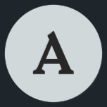 Sticker Rond Sceau d'enveloppe monographique personnalisée<br><div class="desc">Il s'agit de monogrammes magnifiquement imprimés personnalisés qui peuvent être customisés pour votre journée spéciale. Il est préférable pour les invitations de mariage,  les cartes RSVP et d'autres produits qui correspondent à ce design.</div>