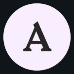 Sticker Rond Sceau d'enveloppe monographique personnalisée<br><div class="desc">Il s'agit de monogrammes magnifiquement imprimés personnalisés qui peuvent être customisés pour votre journée spéciale. Il est préférable pour les invitations de mariage,  les cartes RSVP et d'autres produits qui correspondent à ce design.</div>