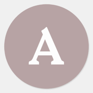 Sticker Rond Sceau d'enveloppe monographique personnalisée