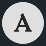 Sticker Rond Sceau d'enveloppe monographique personnalisée<br><div class="desc">Il s'agit de monogrammes magnifiquement imprimés personnalisés qui peuvent être customisés pour votre journée spéciale. Il est préférable pour les invitations de mariage,  les cartes RSVP et d'autres produits qui correspondent à ce design.</div>