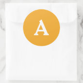 Sticker Rond Sceau d'enveloppe monographique personnalisée oran (Sac)