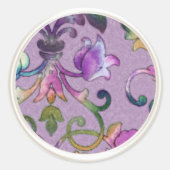 Sticker Rond Sceau d'enveloppe Pearl Damask (Devant)