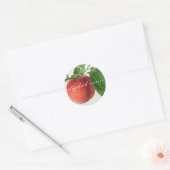 STICKER ROND SCEAU D'ENVELOPPE PERSONNALISABLE "PEACH VINTAGE" (Enveloppe)