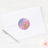 Sticker Rond Sceau d'enveloppe Rainbow Fleur de Lis (Enveloppe)