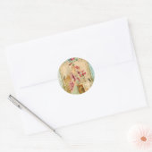 Sticker Rond Sceau d'enveloppe Rococo beige (Enveloppe)