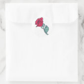 Sticker Rond Sceau d'enveloppe rose (Sac)