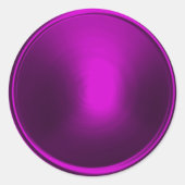 Sticker Rond Sceau d'enveloppe rose magenta (Devant)