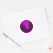 Sticker Rond Sceau d'enveloppe rose magenta (Enveloppe)