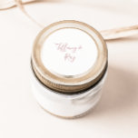 Sticker Rond Sceau d'enveloppe Rose or Mariage simple et élégan<br><div class="desc">Ces enveloppes de mariage en or rose simples et élégantes sont parfaites pour votre mariage en or rose minimaliste classique. Le design est composé d'une vintage classique minimaliste, d'une police d'or blush contemporaine et d'une calligraphie formelle romantique délicate. Il est parfait pour les mariages de luxe du printemps, de l'été,...</div>