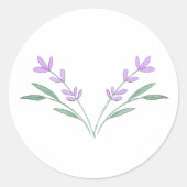 Sticker Rond Sceau d'enveloppes Lavender Sprig (Devant)