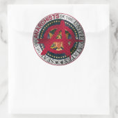 Sticker Rond Sceau des anarchistes des États-Unis (Sac)