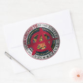 Sticker Rond Sceau des anarchistes des États-Unis (Enveloppe)