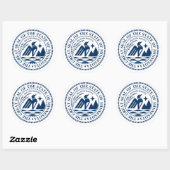 Sticker Rond Sceau d'État du Minnesota (Feuille)