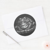 Sticker Rond Sceau du Crapaud Hanté par BurnsInHell (Enveloppe)