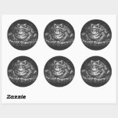 Sticker Rond Sceau du Crapaud Hanté par BurnsInHell (Feuille)