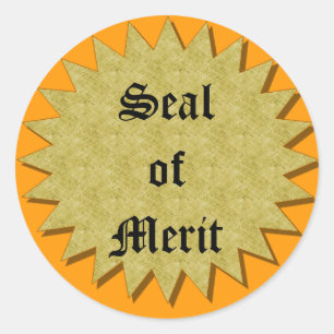Sticker Rond Sceau du mérite