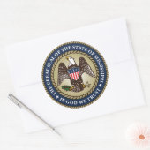 Sticker Rond Sceau du Mississippi (Enveloppe)