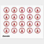 Sticker Rond Sceau du pôle Nord (Feuille)
