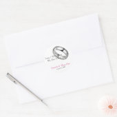 Sticker Rond Sceau faire-part de mariage (Enveloppe)