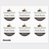 Sticker Rond Sceau immobilier sur mesure (Feuille)