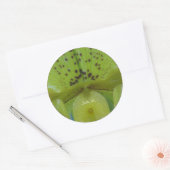 Sticker Rond Sceau Mariage de l'orchidée verte de Chartreuse (Enveloppe)