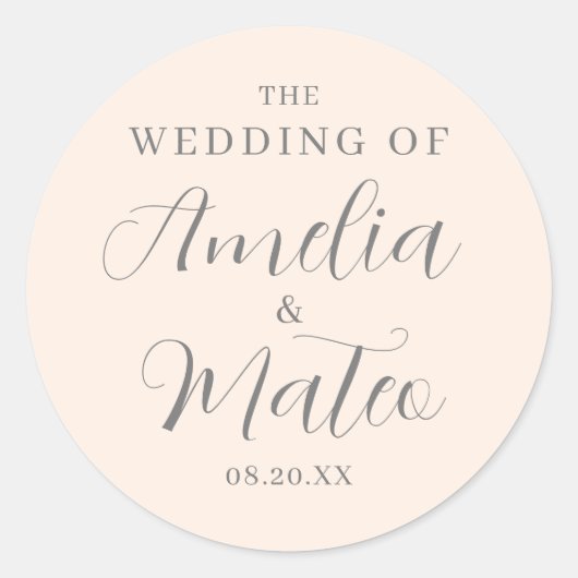 Sticker Rond Sceau Mariage d'enveloppe Emerald Green Calligraph (Devant)