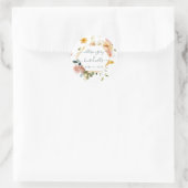 Sticker Rond Sceau Mariage floral | Sutton (Sac)