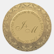 Sceau Mariage Monogramme personnalisable