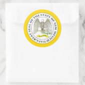 Sticker Rond Sceau mexicain, Sceau du Nouveau-Mexique (Sac)