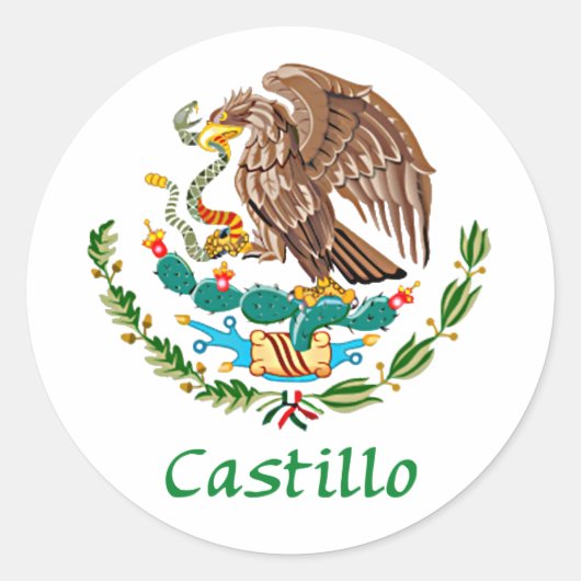 Sticker Rond Sceau national mexicain de Castillo (Devant)