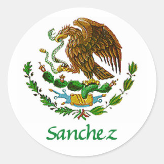 Sticker Rond Sceau national mexicain de Sanchez